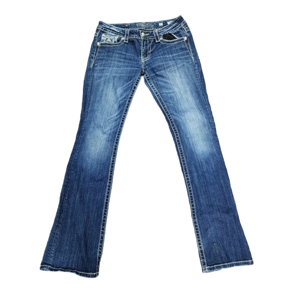 Miss Me Signature Rise Boot Cut Jeans Size 29 - Picture 2 of 10